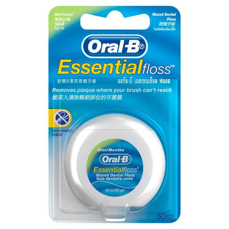 Oral-B Essential Floss Mint Dental Floss (50m)