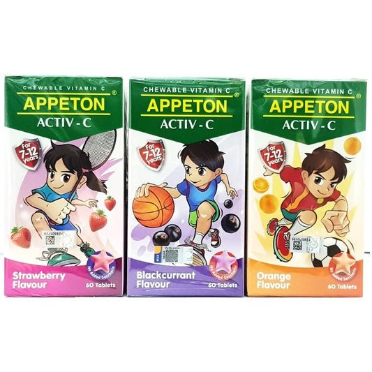 Appeton Activ-C Tablet ( Blackcurrant / Strawberry / Orange )