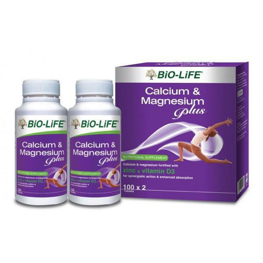 Bio-Life Calcium & Magensium 2 x 100's