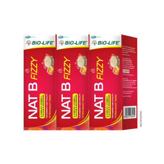 Bio-Life Nat B Fizzy 10's x 3