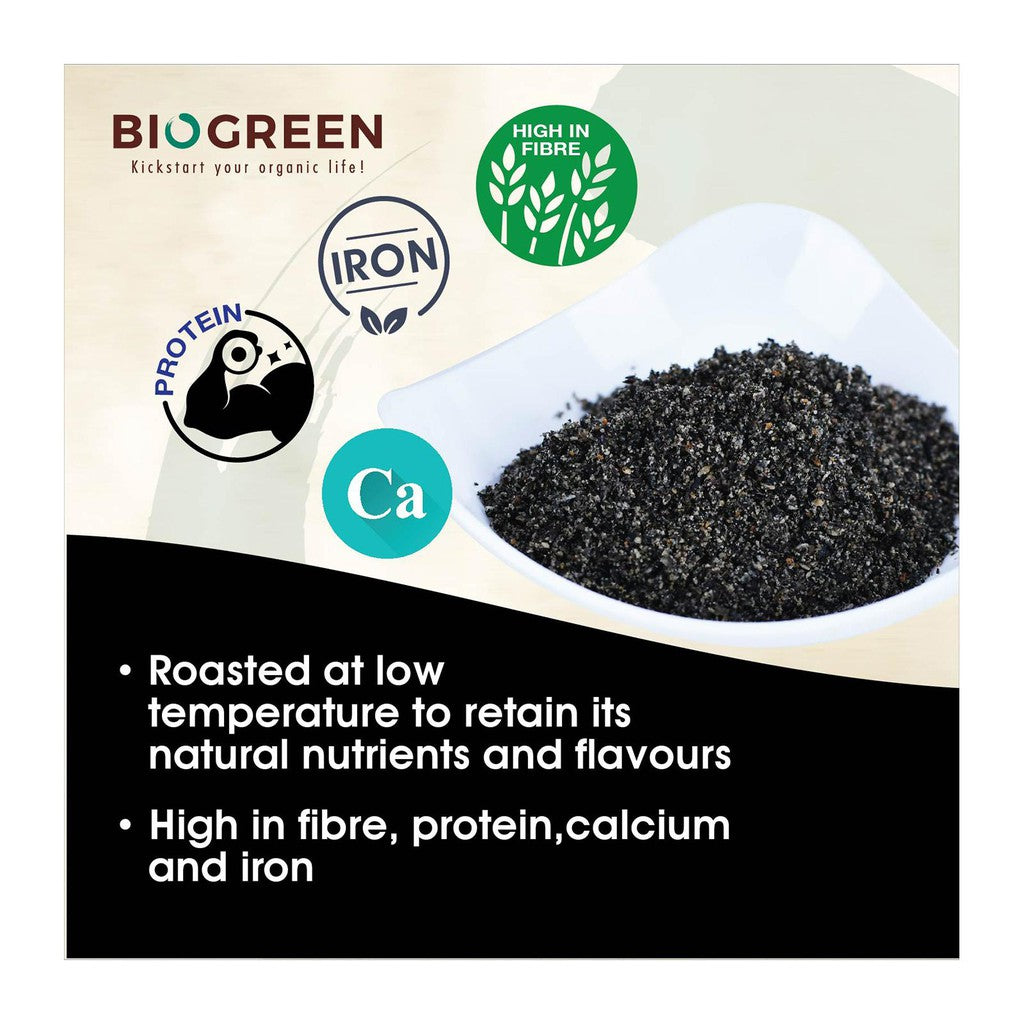 Biogreen 100% Pure Black Sesame Powder (HALAL) 300g