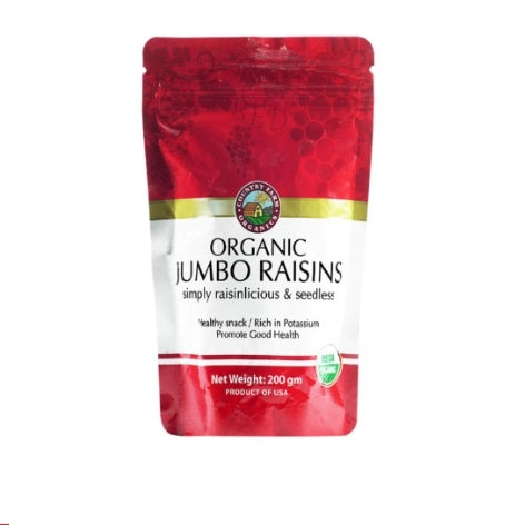 CFO Organic Dried Red Raisins 200g