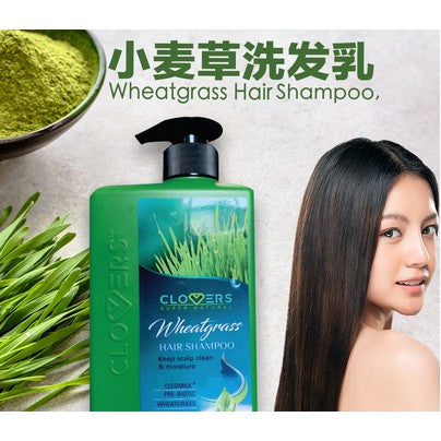 Clovers Wheatgrass Hair Shampoo 500ML