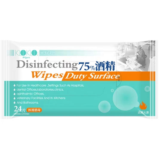 Kloklo Disinfecting Wipes (Duty Surface) 75% Alcohol 24s