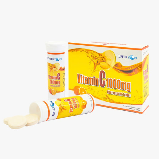 EFFERZON Vitamin C 1000mg  Effervescent Tablet (Orange Flavour)