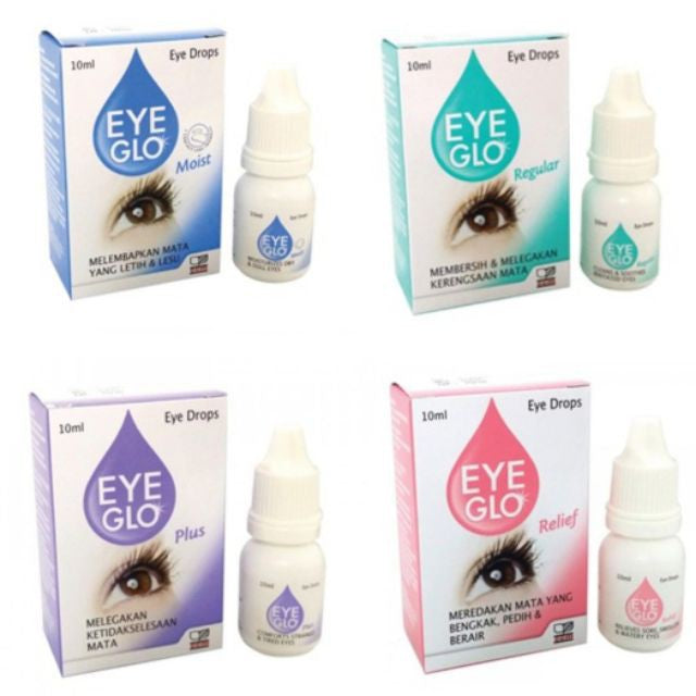 Eye Glo Eye Drop 10ml ( Moist , Plus , Regular , Relief )