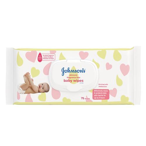 Johnson’s® Baby Skincare Wipes ( Fragrance Free ) 75's