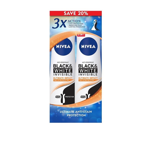 Nivea Deodorant Female ( B&W ) Ultra Protection Spray 2 x 150ml