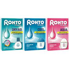 Rohto Eye Drops 13ml ( Dry Aid , Cool , Aqua )