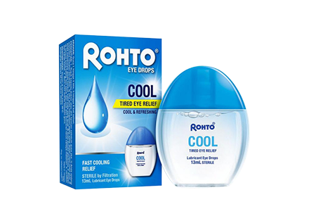 Rohto Eye Drops 13ml ( Dry Aid , Cool , Aqua )