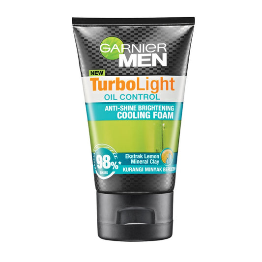 Garnier Men TurboLight Oil Control Anti-Shine Brightening Cooling Foam