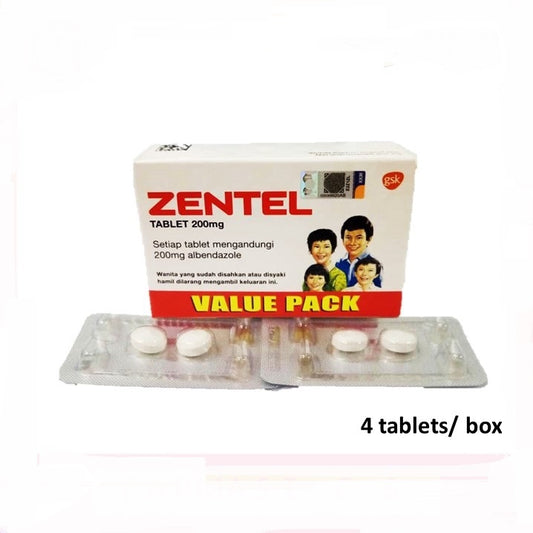 Zentel Tablets 2 X 2's Twin Pack / 2's Single Pack