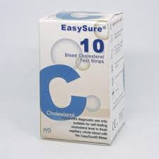 EasySure Cholesterol Test Strips 10's