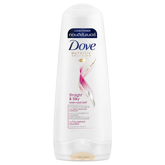 Dove Straight & Silky Conditioner 330ml