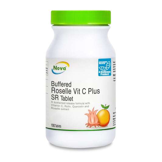 Nova Buffered Roselle Vit C Plus SR Tablet ( 30's / 100's )