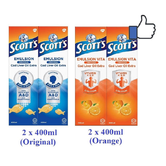 Scott's Emulsion 400ml Twin Pack ( Original / Orange )