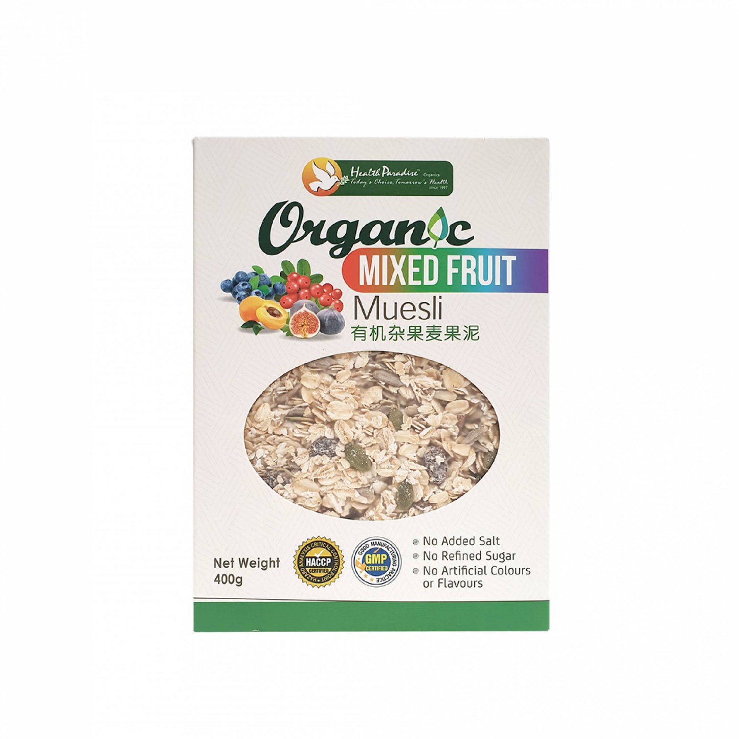 Health Paradise Organic Mixed Fruit Muesli 400g