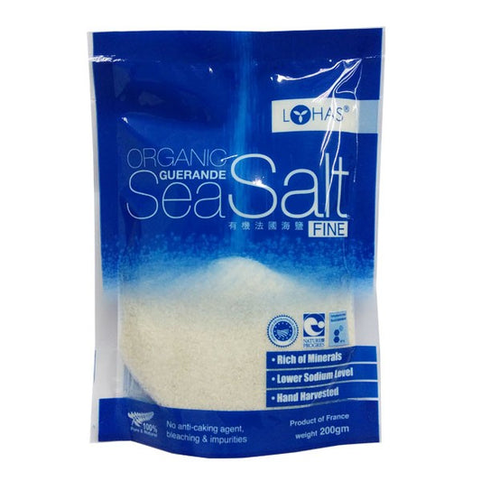 Lohas Organic Guerande Fine Sea Salt 200g