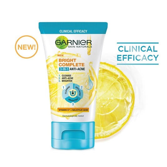 Garnier Bright Complete 3-in-1 Anti Acne Cleanser 90ml